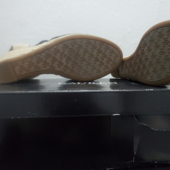 Slightly used Lauren by Ralph Lauren Women's Pearle Espadrille Wedge Pumps  - Picture 6 of 7